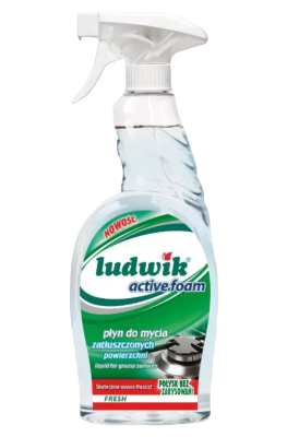 Средство для мытья замасленных поверхностей "Ludwik" active foam, 750 мл