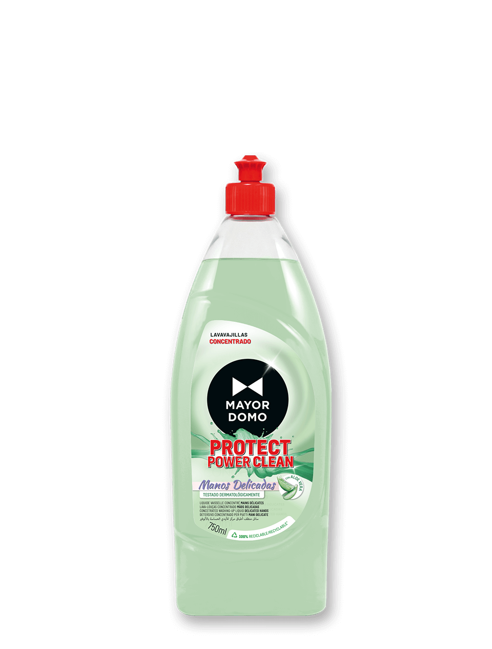 Концентрированное средство для мытья посуды деликатных рук 750 мл Mayordomo