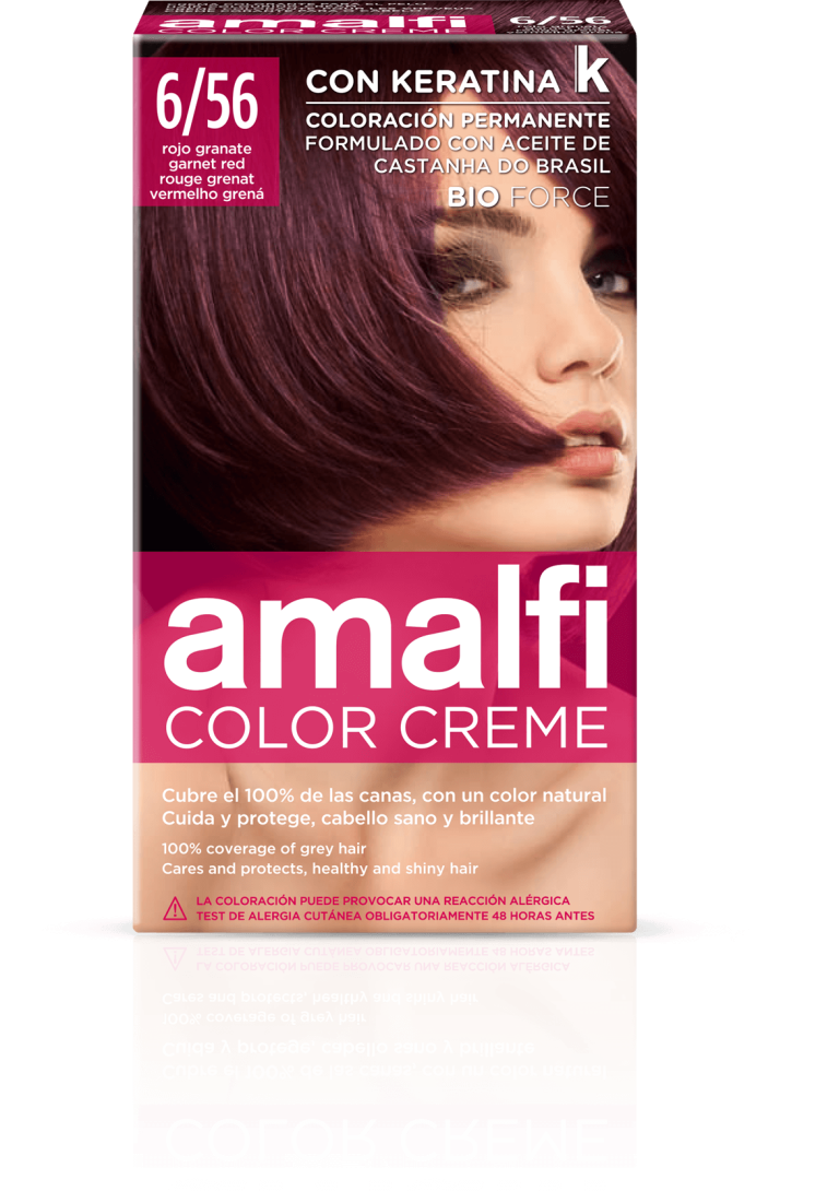 AMALFI КРАСКА ДЛЯ ВОЛОС 6/56 ТЕМНО-КРАСНЫЙ DEEP-RED