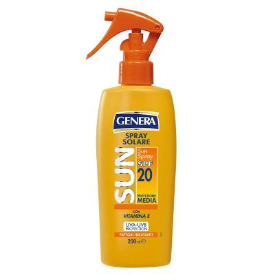 Солнцезащитный спрей Genera Sun SPF 20, 200 мл — купить в Алматы
