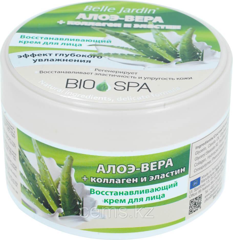 B.J.Bio Spa Крем 200мл. Алоэ-Вера + коллаген и эластин для лица в банке