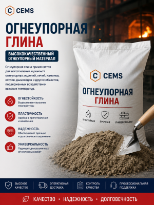 Огнеупорная глина — купить в Алматы