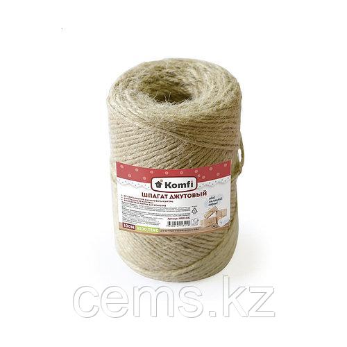 Шпагат джутовый, цилиндр, 2ммx100м 1200 текс Komfi/40