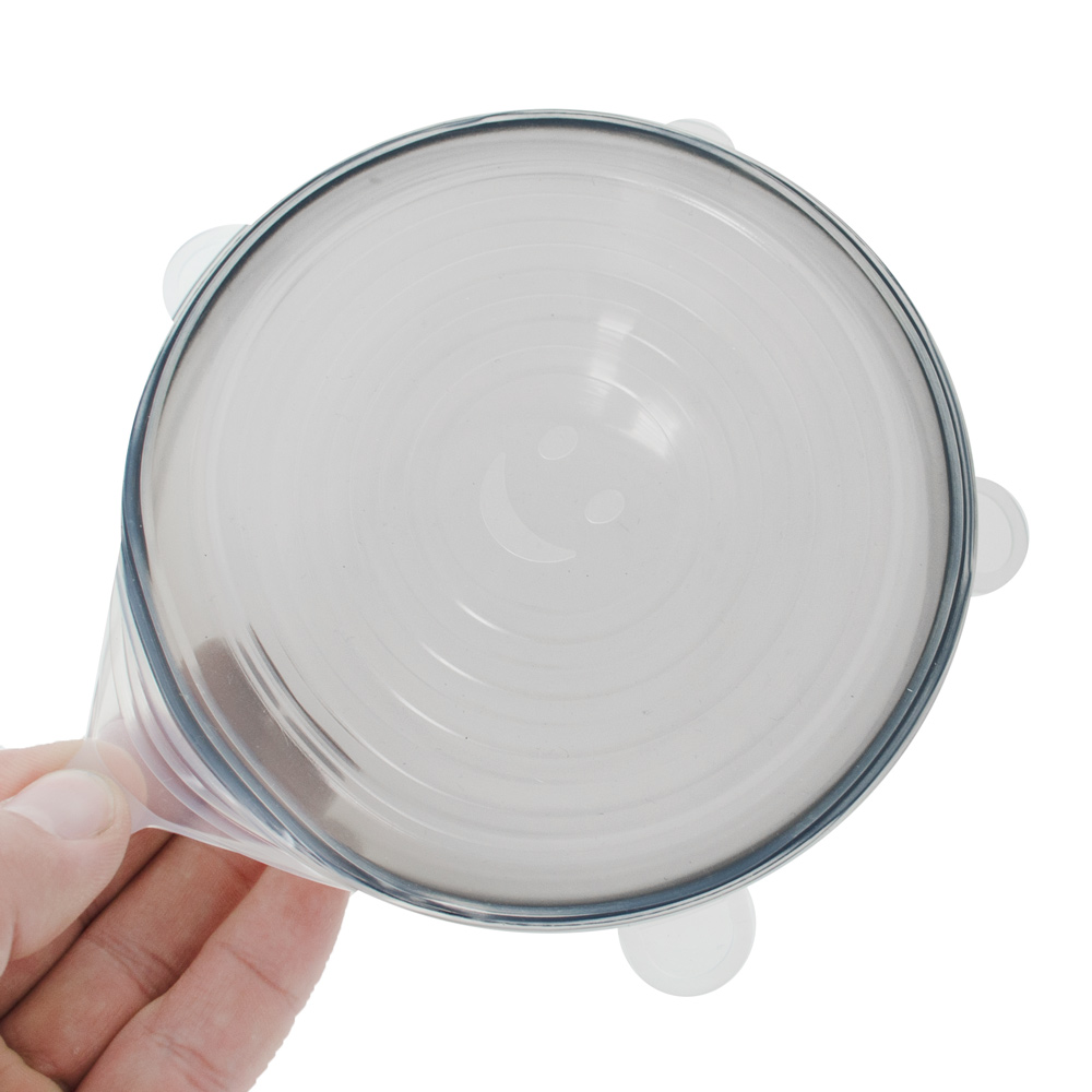 Набор многоразовых силиконовых крышек, 6 шт/уп., Komfi