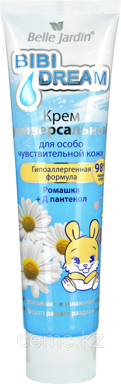 B.J.Bibi Dream Крем универсальный 100мл.Ромашка + Д пантенол для особо чувствительной кожи тюбик