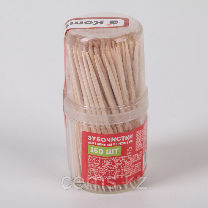 Березовые зубочистки по 150 шт, Komfi/120/10