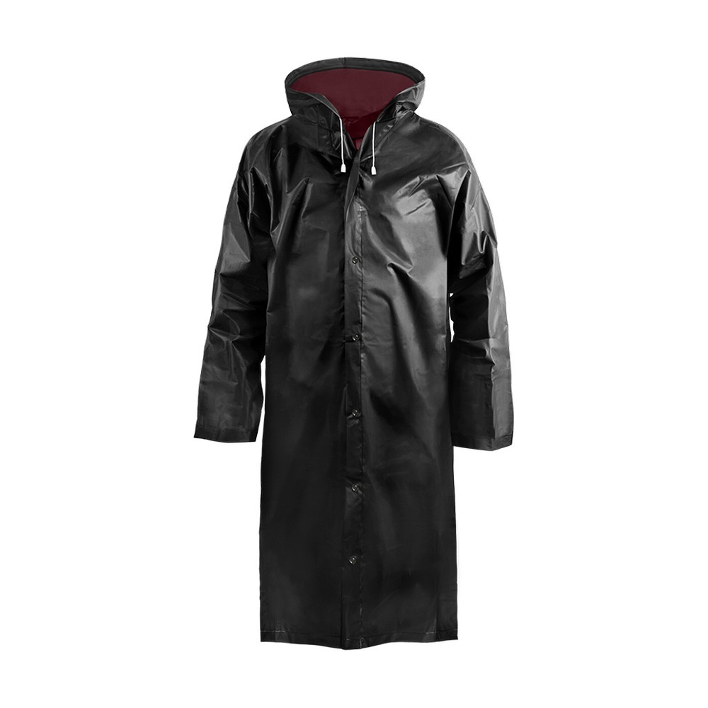 Дождевик - плащ Komfi особо прочный на кнопках Черный — купить в Алматы